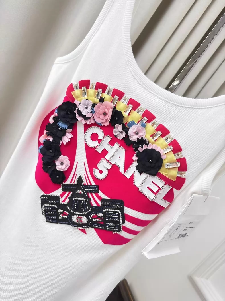 Chanel 23C F1 white dress