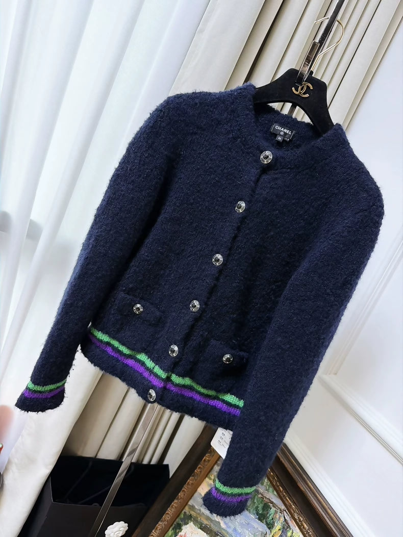 Chanel 25N Deep Blue Cardigan