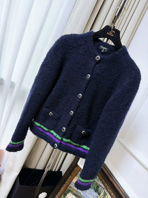 Chanel 25N Deep Blue Cardigan