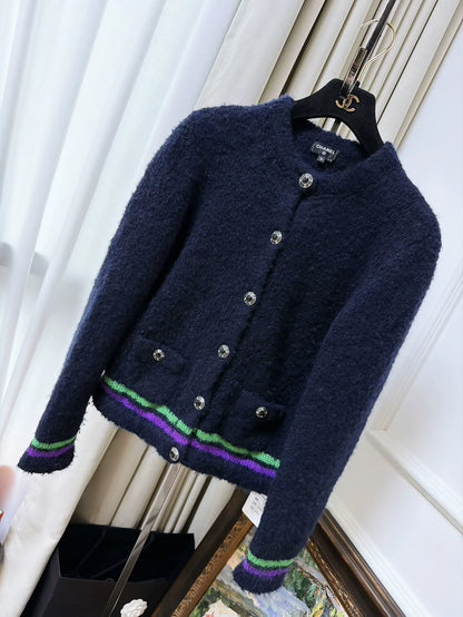 Chanel 25N Deep Blue Cardigan