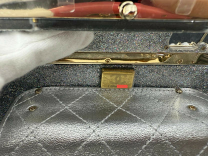 Chanel 2024 Glitter Lucite, Multicolor Rhinestone & Enamel Hollywood Mini Van