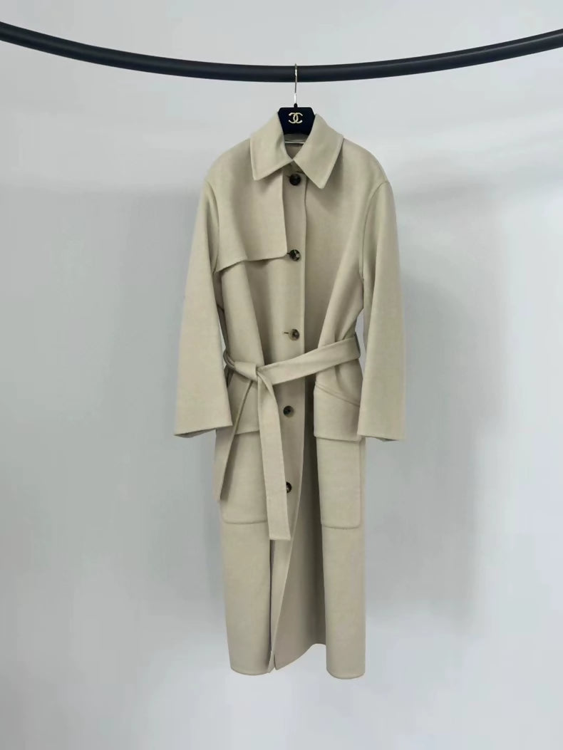 Hermes apricot cashmere coat
