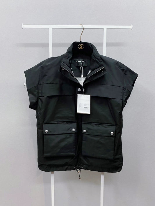 Chanel 21N Ski Collection black vest