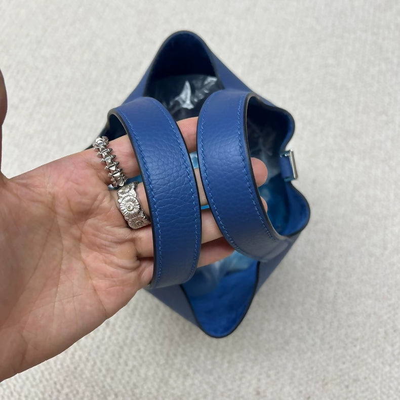 Hermès picotin 18 P5 blue TC leather Palladium Hardware