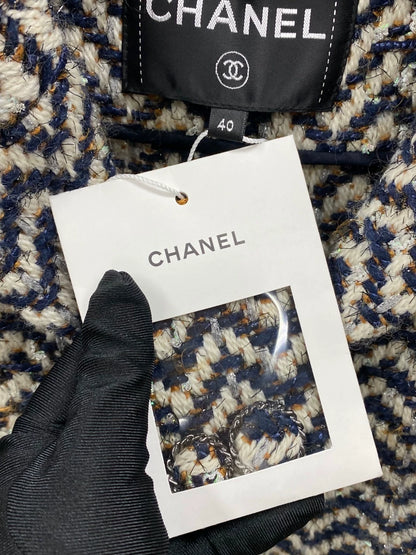 Chanel 19K black 
whitetweed jacket