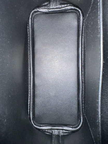 Hermes mini bolide black goat leather palladium hardware