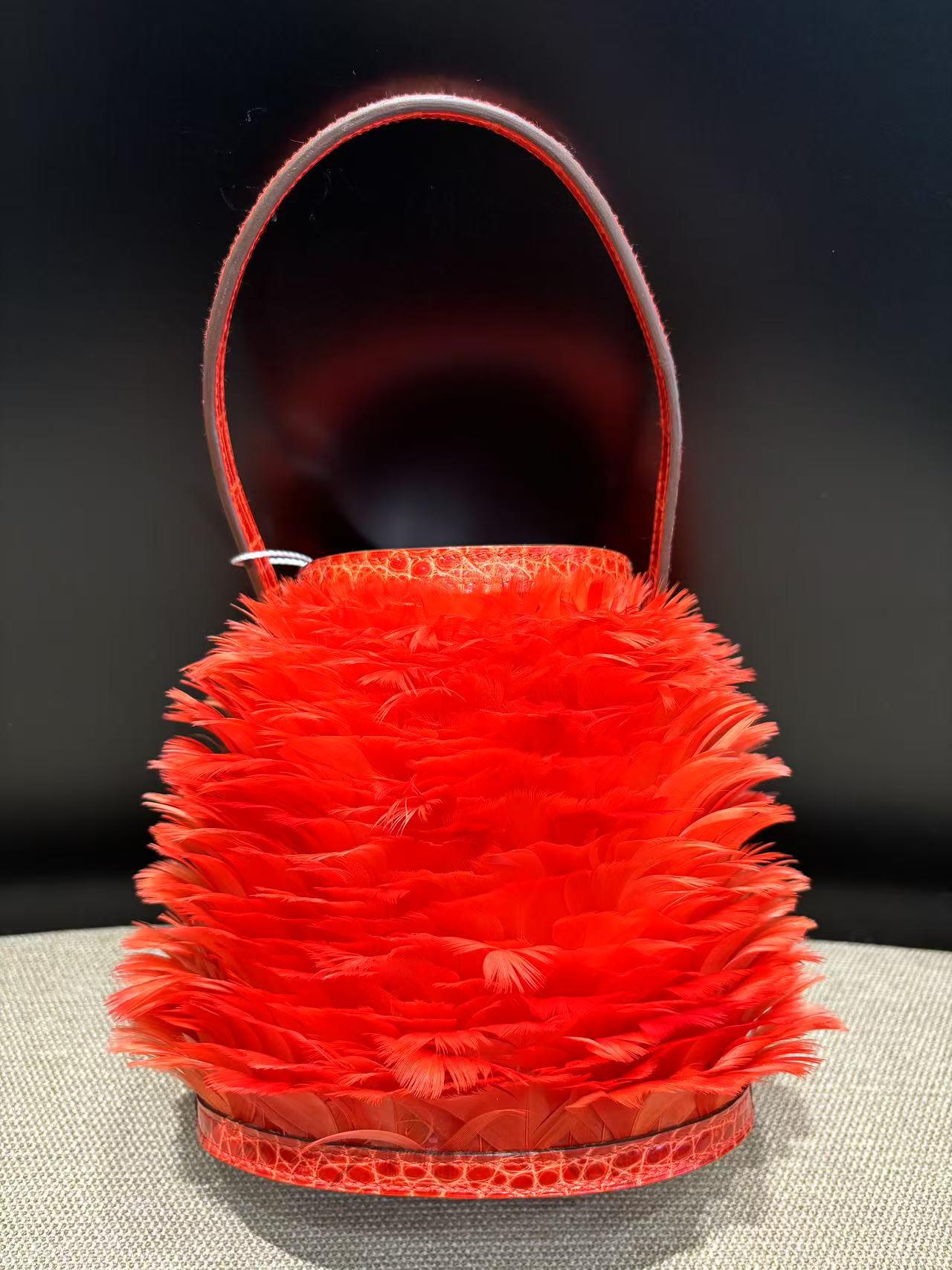 Hermès Red Toupet Alligator