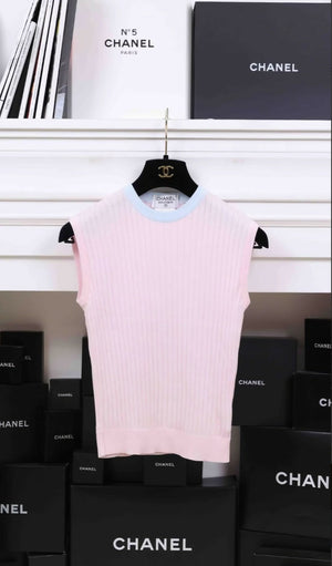 Chanel 97P Pink Blue Top