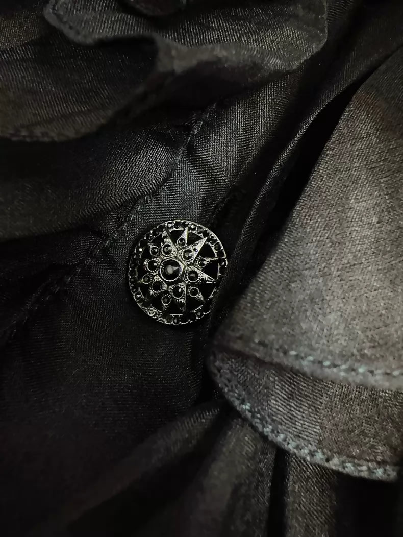 Chanel 19K Black Organza Top