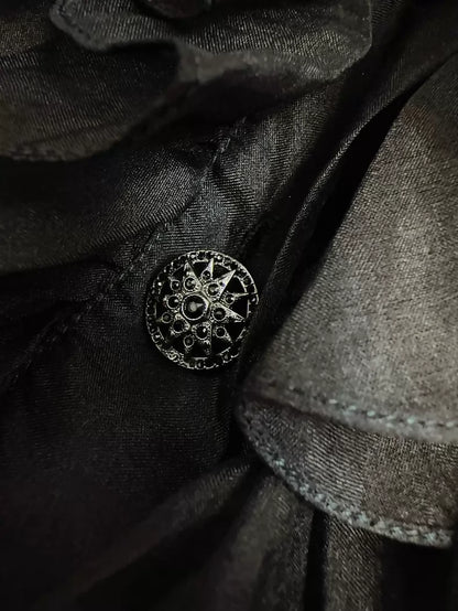Chanel 19K Black Organza Top