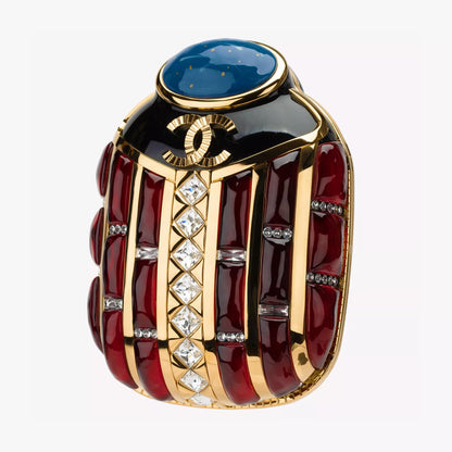 Chanel 19A Egypt Paris–New York Scarab Minaudière Evening Clutch