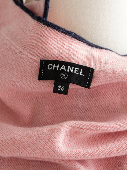 chanel spring 2021 pink black cashmere 21s 21p cardigan 9