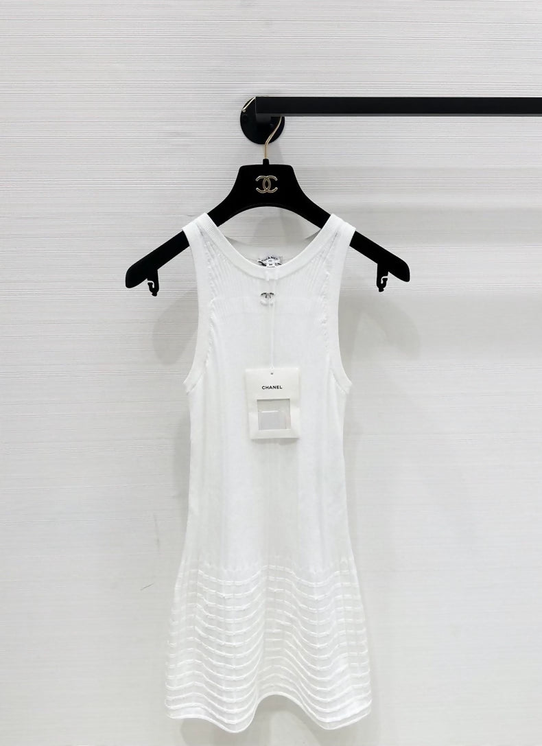 Chanel 25P white dress