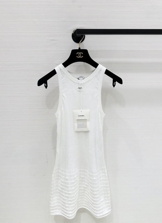 Chanel 25P white dress