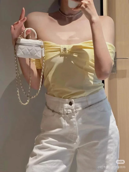 Chanel 23S off-the-shoulder top