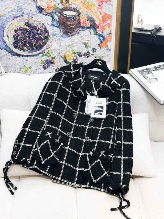 Chanel 20S black and white jacket