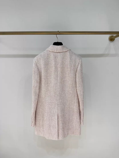 Chanel 24P Pink Tweed Jacket