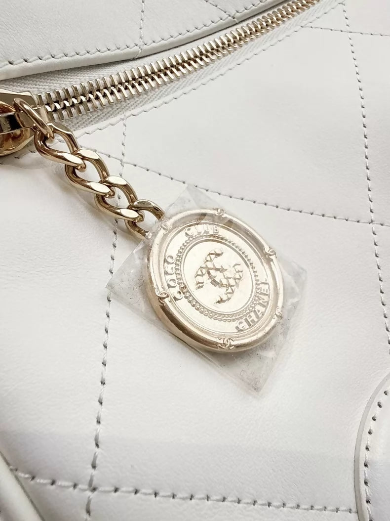 Chanel 23C White tote Bag