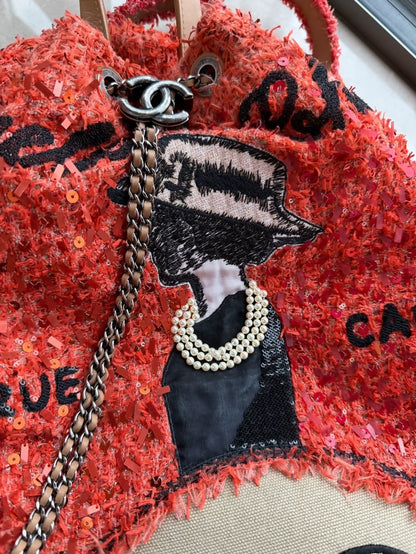 Chanel Cuba orange Backpack
