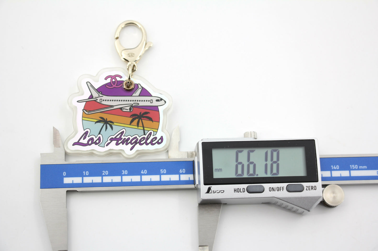 Chanel D24C Resin Resort Collection Airplane Los Angeles Handbag Charm
