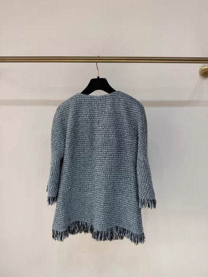 Chanel 18P Blue tweed Jacket