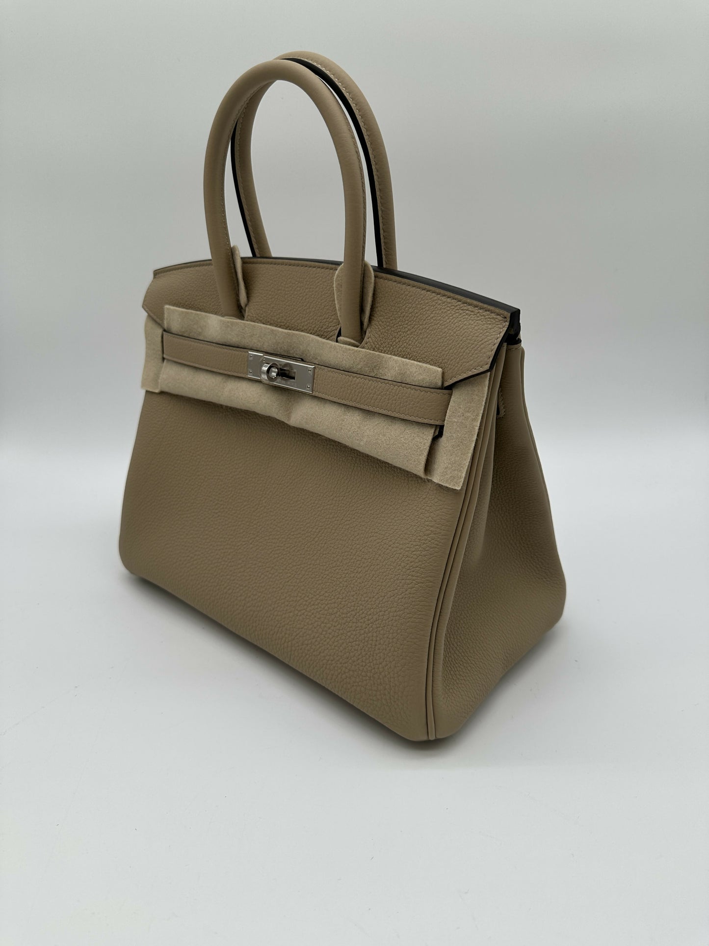 Hermes Birkin 30 trench Togo PHW stamp K