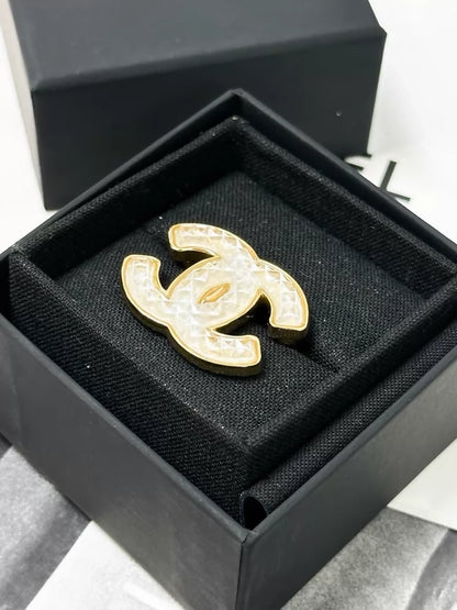 Chanel 24A Gold CC brooch