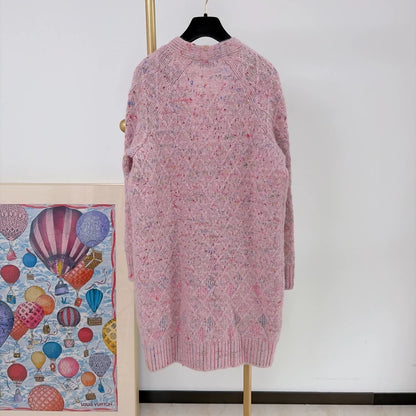 Chanel Metropolitan Collection Pink Diamond Quilted Cardigan