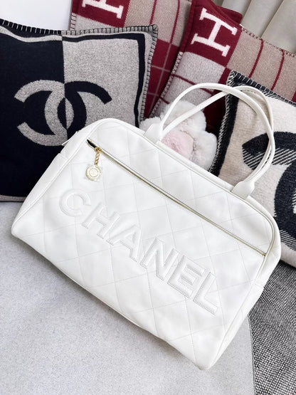 Chanel 23C White tote Bag