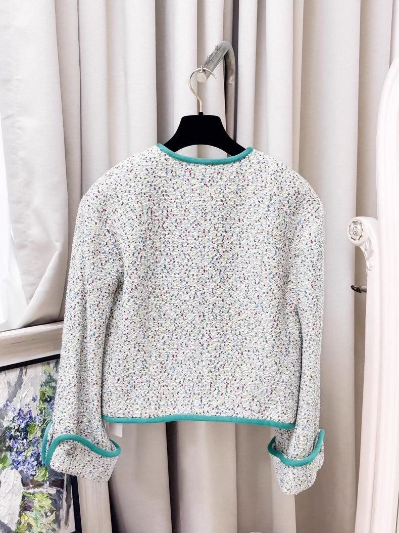 Chanel 17s Multicolor tweed jacket