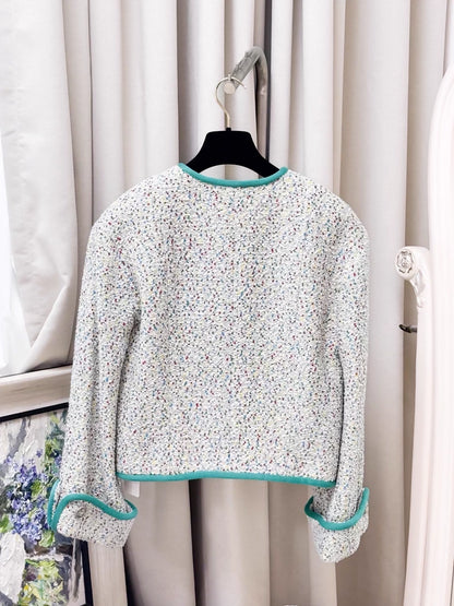 Chanel 17s Multicolor tweed jacket