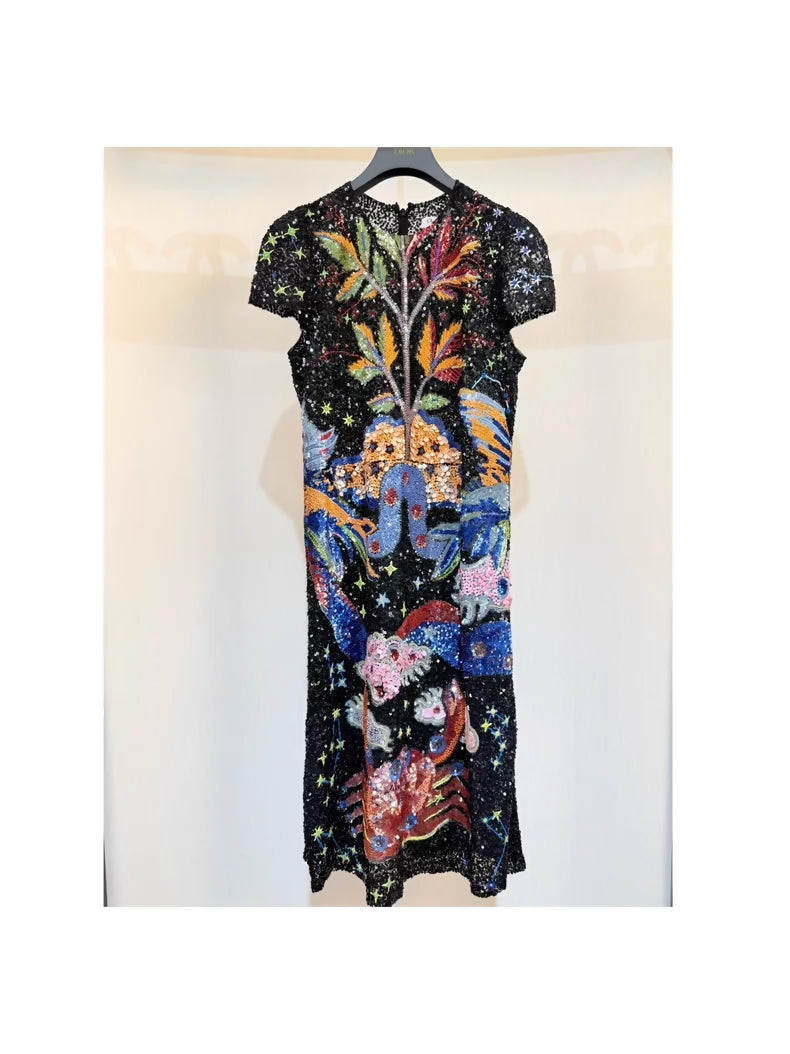Dior Fall/Winter 2022 all-over sequined dress
