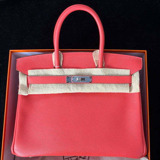 Hermès Birkin 30 Rose Jaipur Epsom with Palladium Hardware