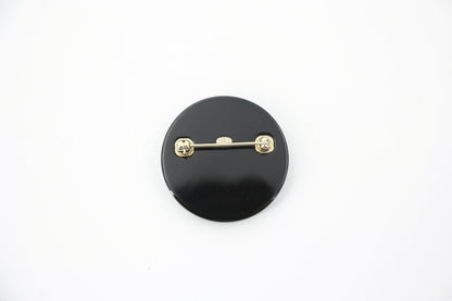 Chanel D20P Resin Vinyl Record Brooch