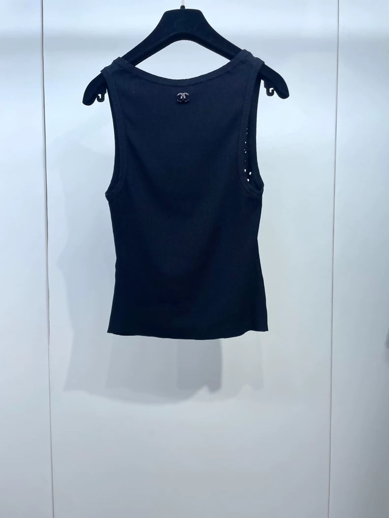 Chanel 25B Openwork Knit Vest