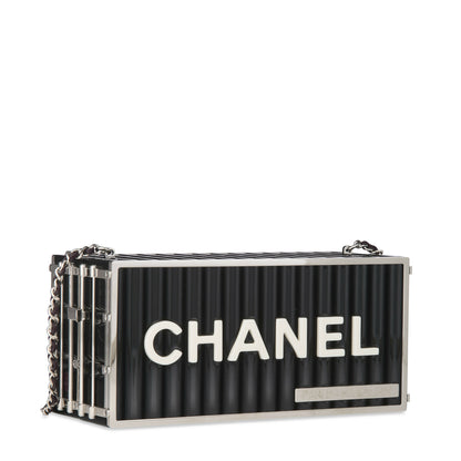 Chanel Métiers d’Art Paris–Hamburg Black Lucite Shipping Container Evening Bag 2018