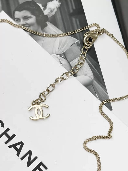 Chanel 25A star sphere double C full diamond necklace