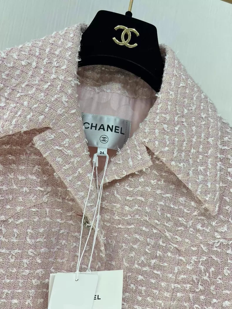 Chanel 24P Pink tweed Jacket