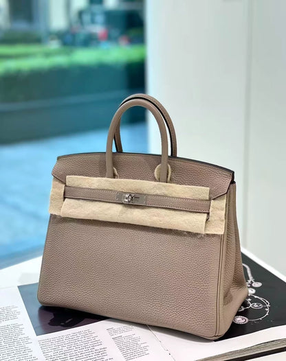 Hermes Birkin 25 Gris Asphalt Togo Leather Palladium Hardware