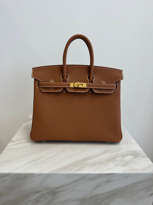 Hermès Birkin 25 Gold Togo GHW G 2026