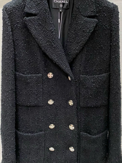 Chanel black tweed jacket
