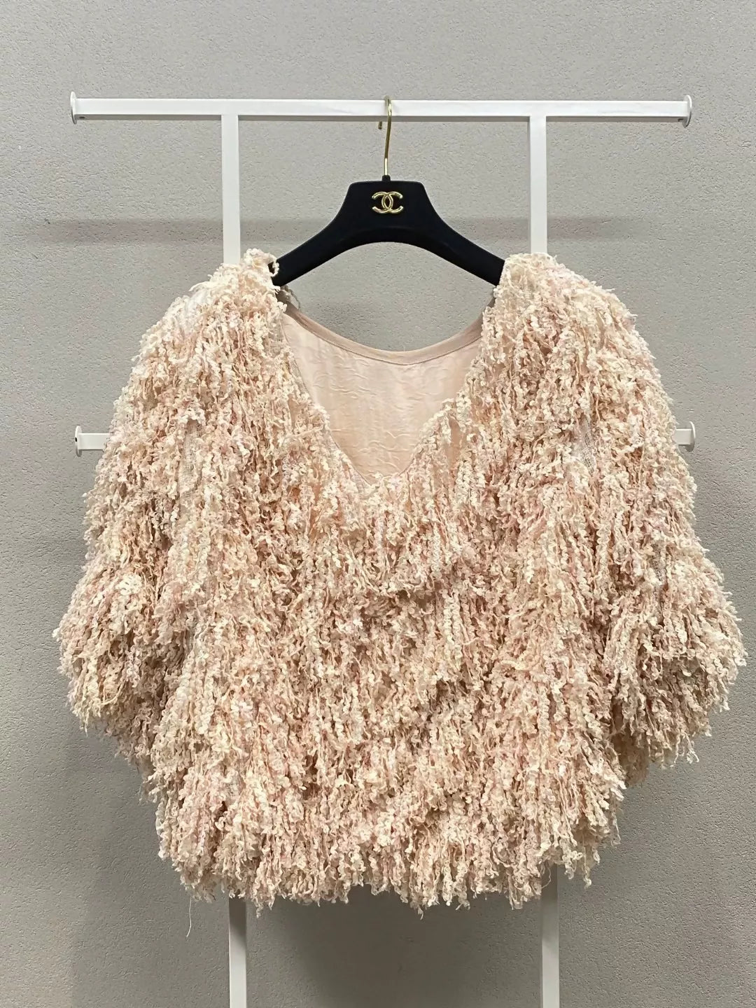 Chanel 18S pink tassel sweater