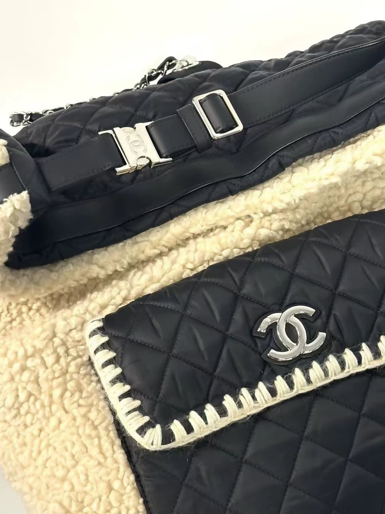 Chanel Coco Neigh Ski Collection shearling backpack