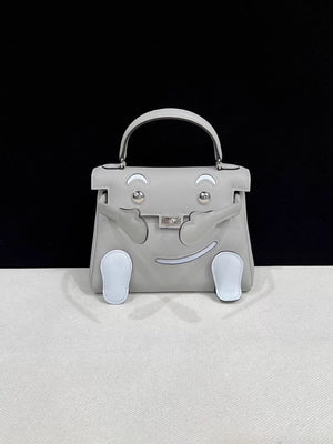 Hermès Kelly Doll 8U Glacier Blue and Haze Blue Swift Leather palladium hardware