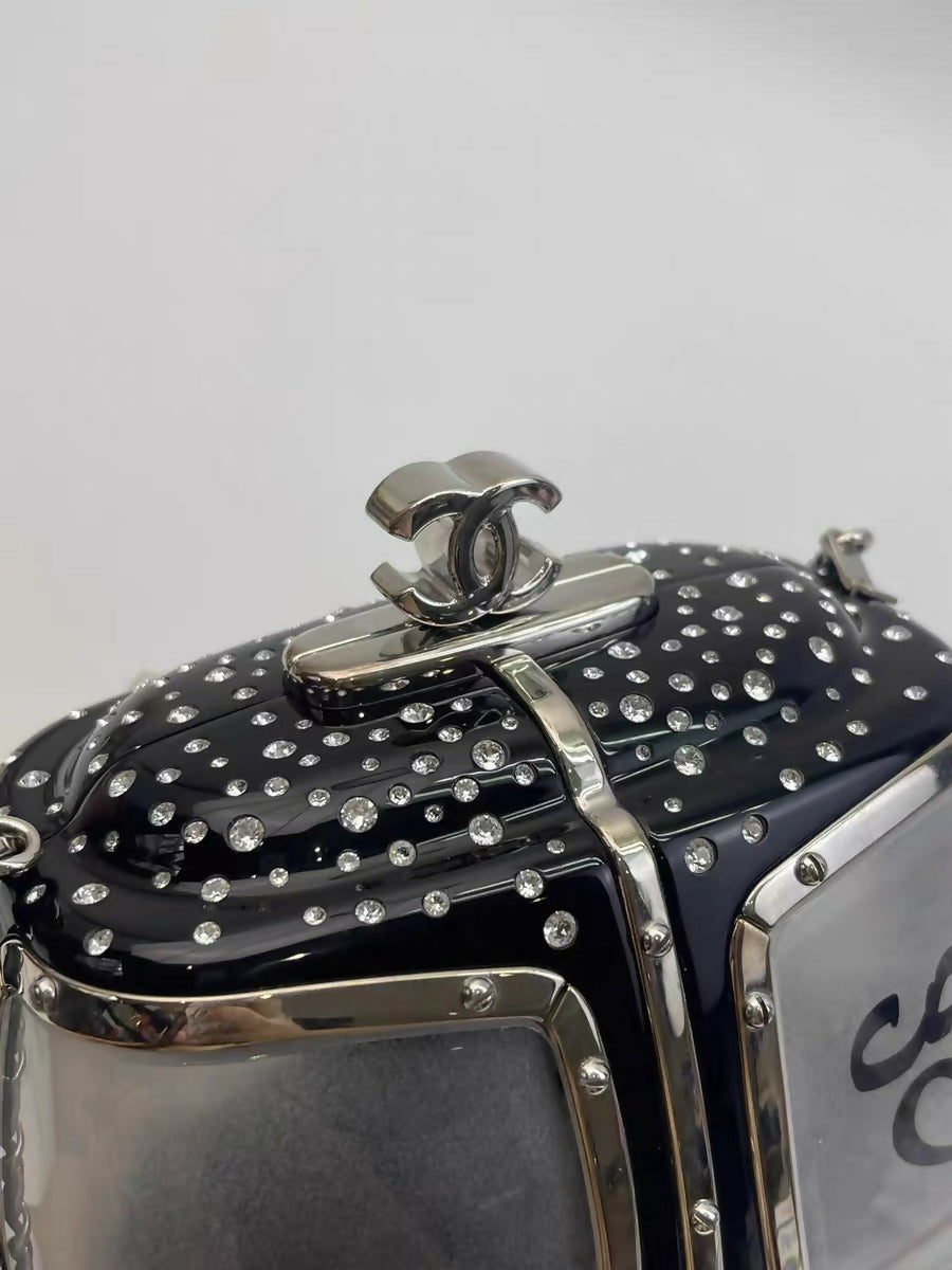 Chanel 2019 Black Gondola Minaudière Evening in the Mountain