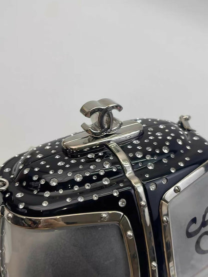 Chanel 2019 Black Gondola Minaudière Evening in the Mountain Clutch Bag
