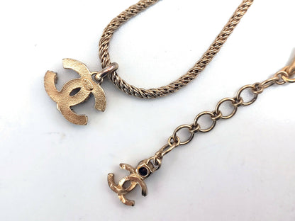 Chanel Vintage 01A Gripoix Multicoloured Coco Mark Necklace