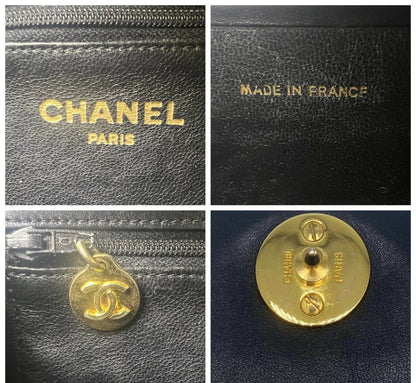 ULTRA RARE Vintage 1984 Chanel Black Crocodile Flap Bag 24K Gold Hardware
