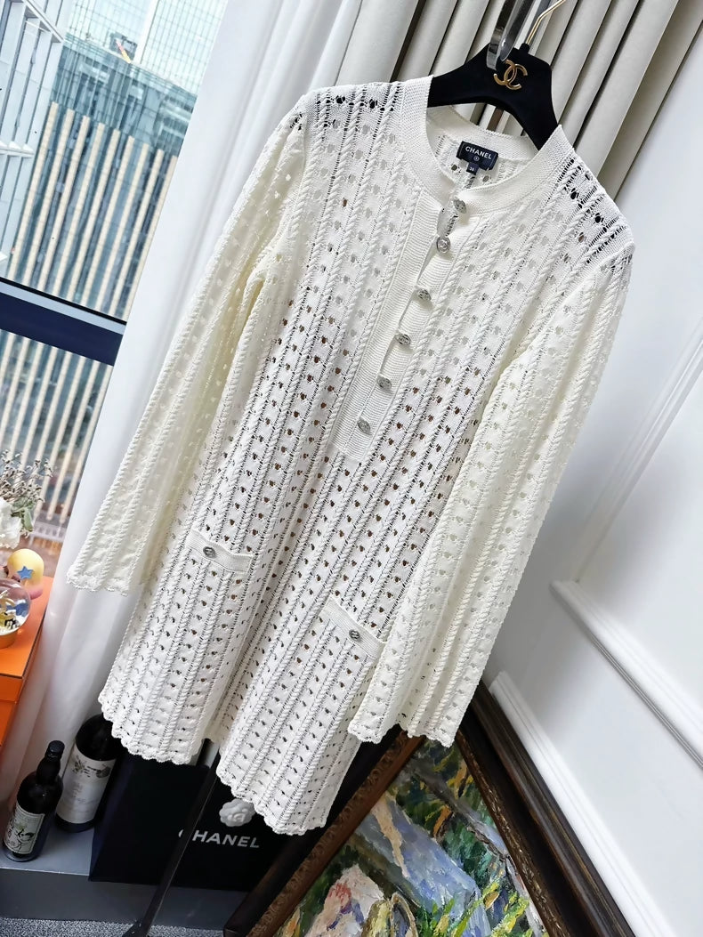 Chanel 23A Métiers d'Art ecru dress