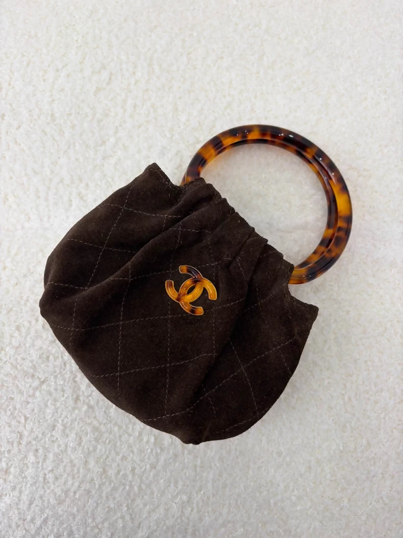 Chanel 26c Brown Suede Mini Bag